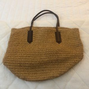 J. Crew straw bag